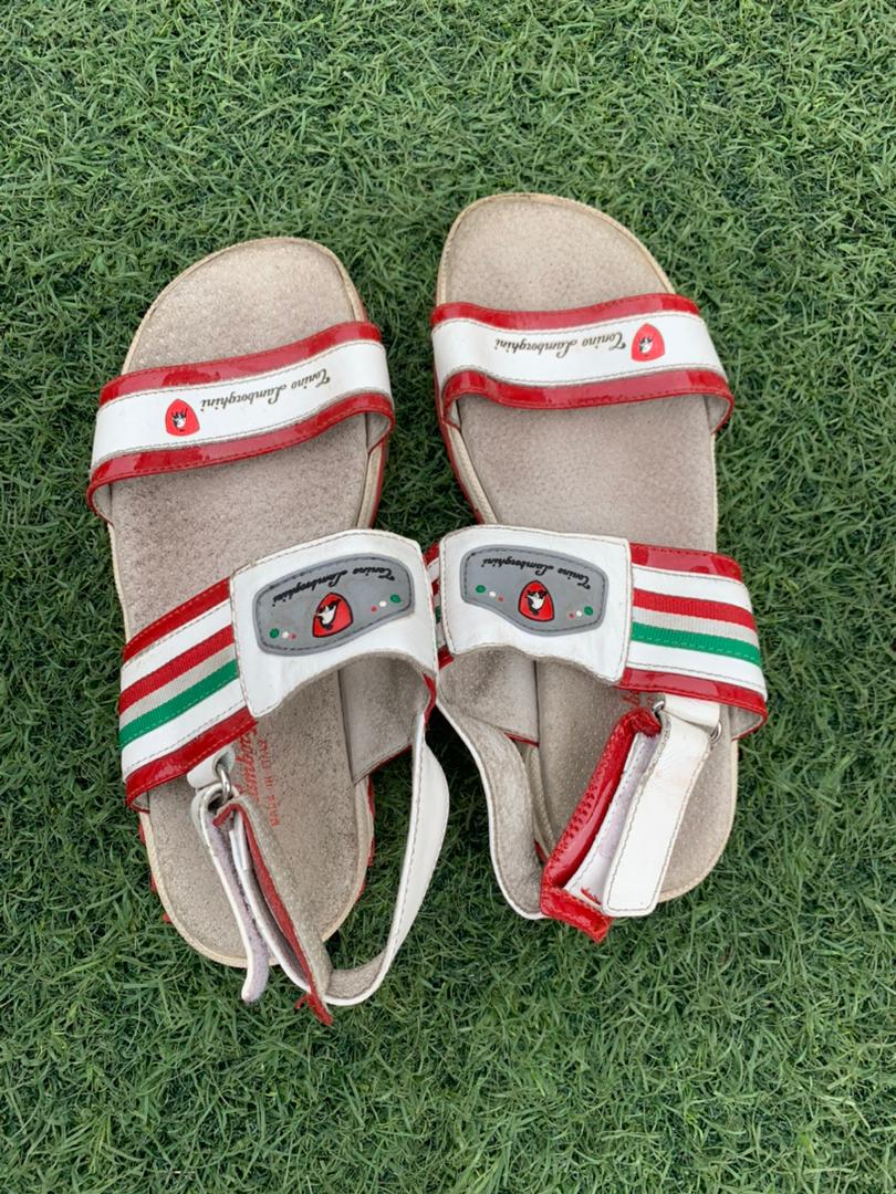 Red boys sandals hot sale
