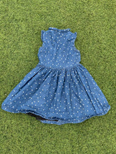 Load image into Gallery viewer, Blue denim dress size 6-12months
