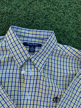 Load image into Gallery viewer, Brook brothers blue and yellow shirt size XL
