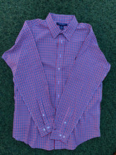 Load image into Gallery viewer, Brook brothers pink and blue shirt size XL
