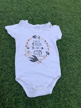 Load image into Gallery viewer, Child of God white bodysuit size 0-6months
