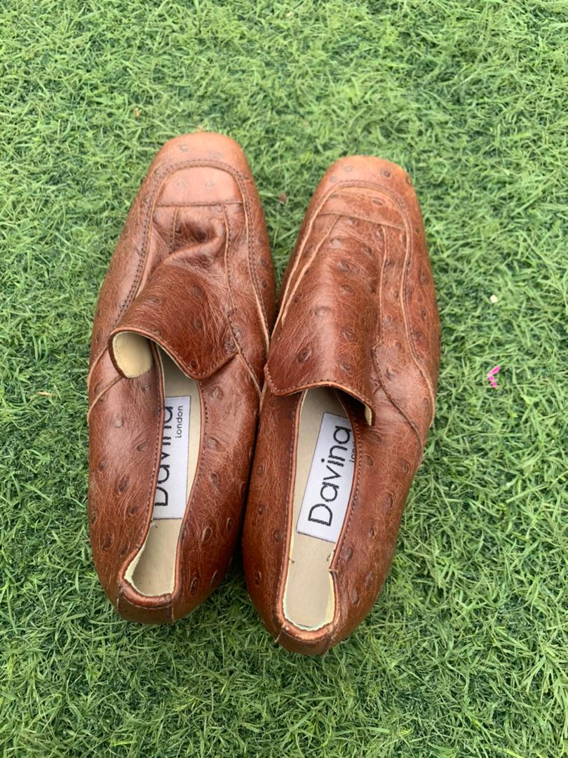 Davina brown leather boy shoes - size 30 EU