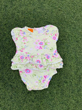 Load image into Gallery viewer, Flowery layered bodysuit size 0-6months
