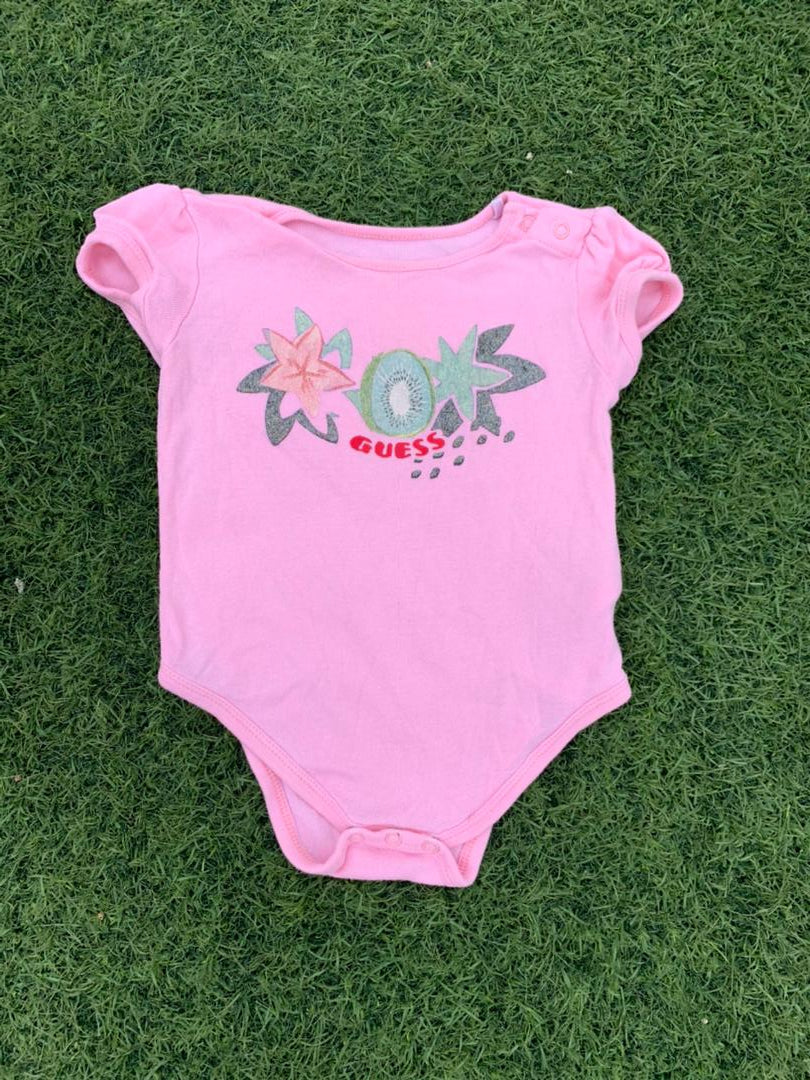 Guess pink bodysuit size 0-6months
