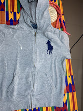 Load image into Gallery viewer, RL Grey Solid Hooded Sweatshirt - 12 years
