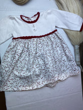 Load image into Gallery viewer, Children&#39;s Salon Light Wool White Pattern Dress - 18 to 24 months
