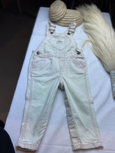 Load image into Gallery viewer, OshKosh Light Creamy Pink Dungarees Girls 9 to 12 months
