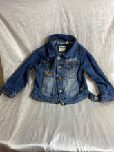 Load image into Gallery viewer, Timberland Blue Boot Logo Denim Jacket 1 to 2 years
