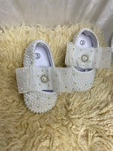 Load image into Gallery viewer, Custom Made beautiful White  Beaded Shoes - California - Pre-walker Size 3 US Baby
