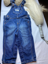 Load image into Gallery viewer, Blue Denim Jeans Dungarees for Girls 12 to 18 months
