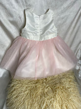 Load image into Gallery viewer, Children&#39;s Salon Exquisite Cream and Pink Tulle Dress with Diamante waist - 24 months
