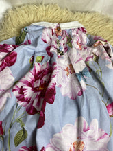 Load image into Gallery viewer, Baker UK Cotton light Blue Summer Lovely Flowered Dress - Girls 12 -18 months
