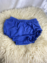 Load image into Gallery viewer, Pom-poms Royal Blue Ruffle baby girls pant size 6-24 months
