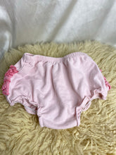 Load image into Gallery viewer, Pom-poms Light Pink Ruffle baby girls pant size 6-24 months
