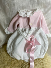 Load image into Gallery viewer, Childrens&#39; Salon Dolce Petit Pink and Cream Exquisite Formal All-in-one - Girls New born
