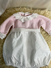 Load image into Gallery viewer, Childrens&#39; Salon Dolce Petit Pink and Cream Exquisite Formal All-in-one - Girls New born
