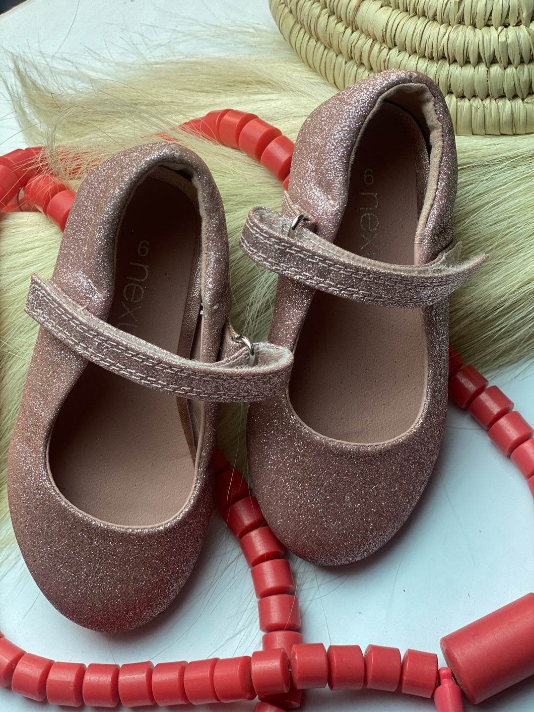 Next (UK) Pink glittery shoes - Toddler Girl's size 8