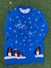 Load image into Gallery viewer, M&amp;S blue Christmas sweatshirt size 10-13years
