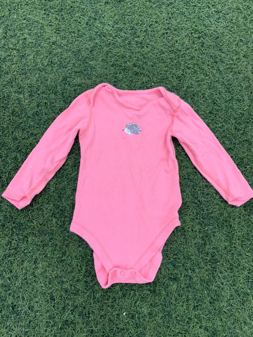 Pink baby bodysuit size 0-6months