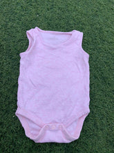 Load image into Gallery viewer, Pink baby bodysuit size 3-8months
