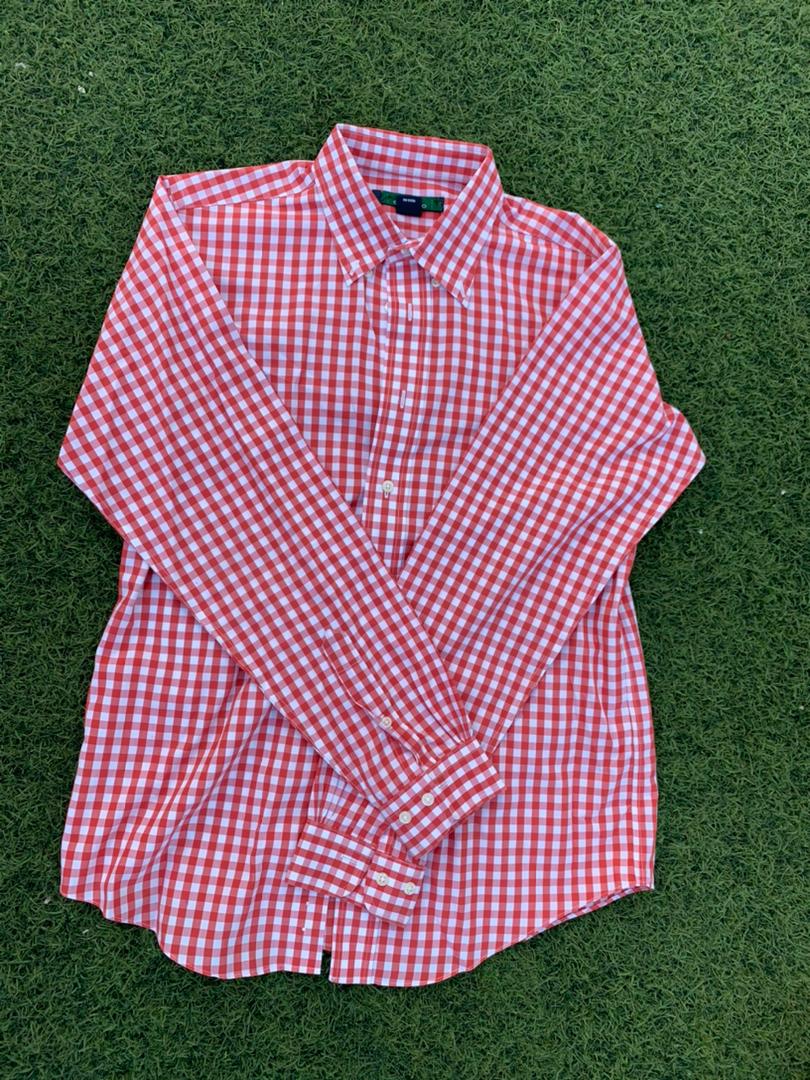 RL Red and blue check shirt size 14-15 years