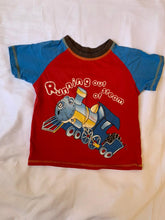 Load image into Gallery viewer, Next Uk Sleep Boys Red and blue tee size 1-2 years
