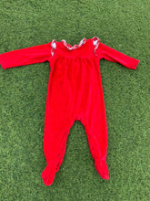 Load image into Gallery viewer, Red baby overall size 0-6months
