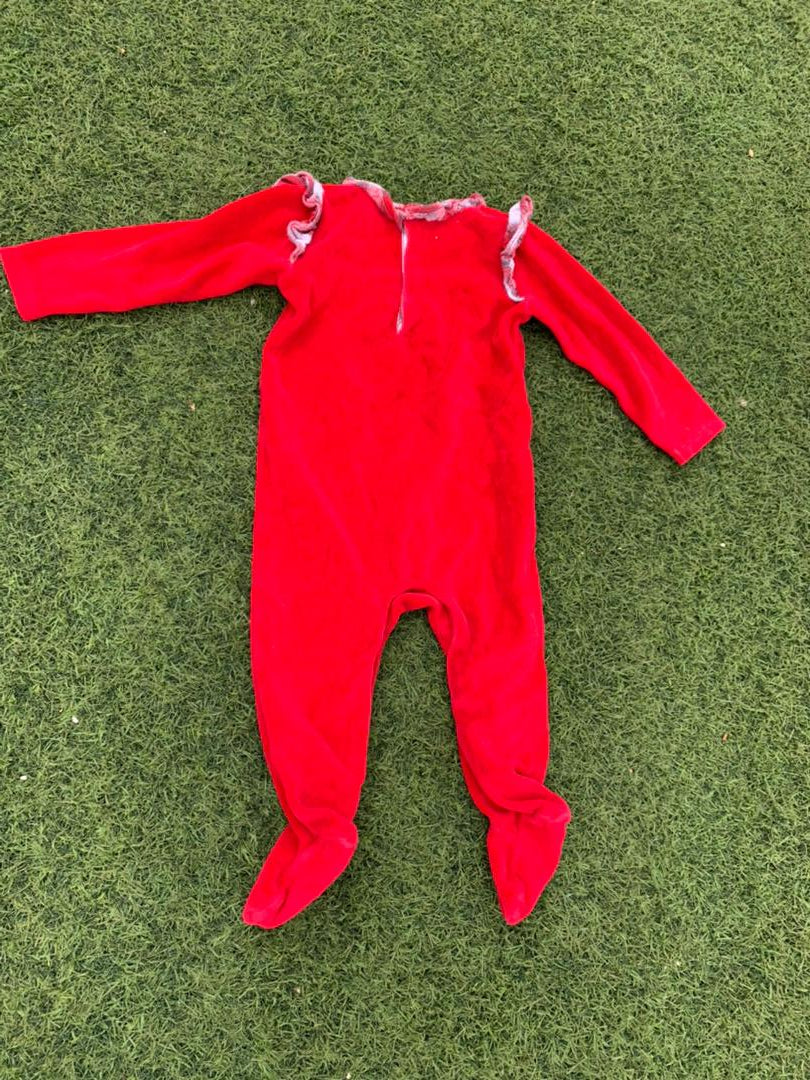 Red baby overall size 0-6months