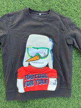 Load image into Gallery viewer, Too cool for Yule graphic sweatshirt size 5-6years
