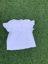 Load image into Gallery viewer, White and grey love baby top size 0-6months
