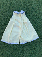 Load image into Gallery viewer, Macy Yellow and white collar dress size 6-9 months
