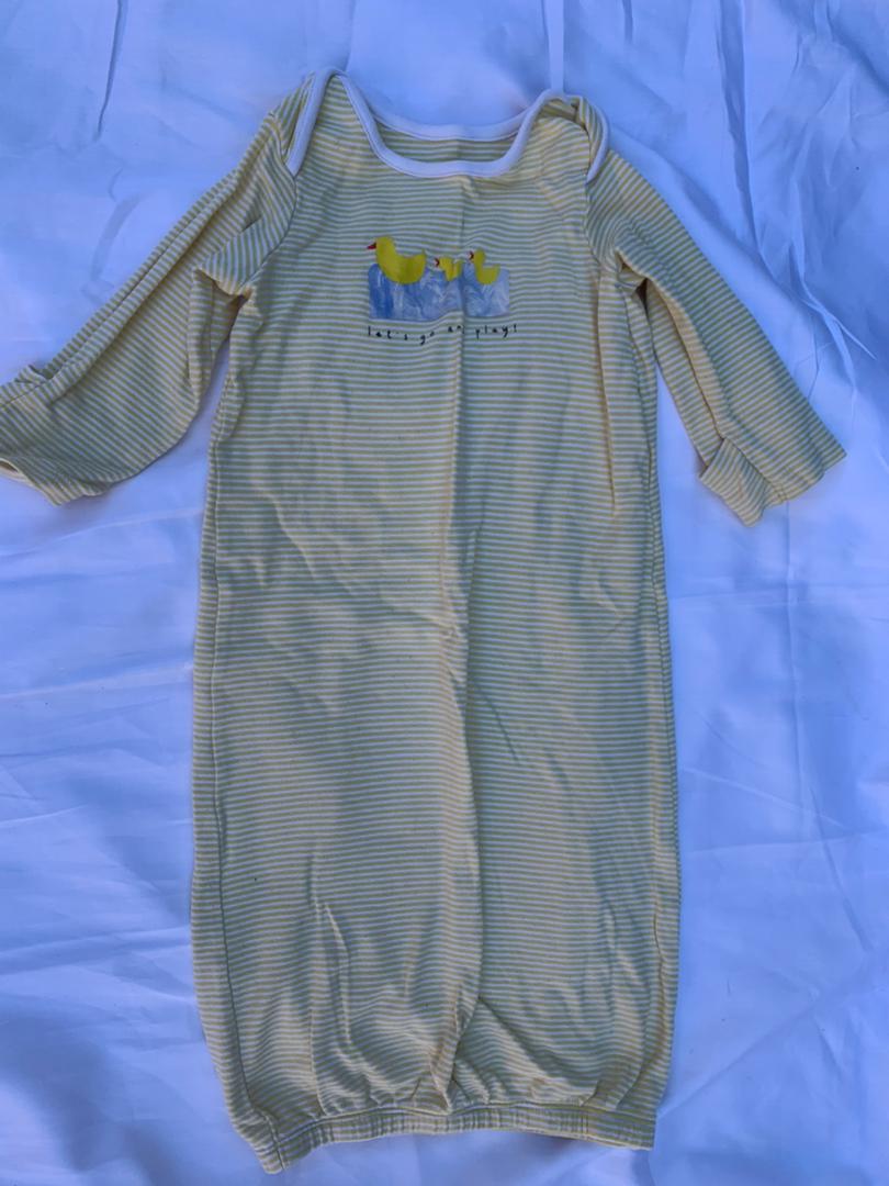 Yellow striped overall size 6-18months