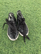 Load image into Gallery viewer, Zara UK Leather black boy sneaker boots size 11 UK
