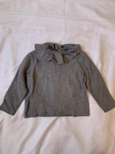 Load image into Gallery viewer, Zara grey butterfly neck top size 18-24 months

